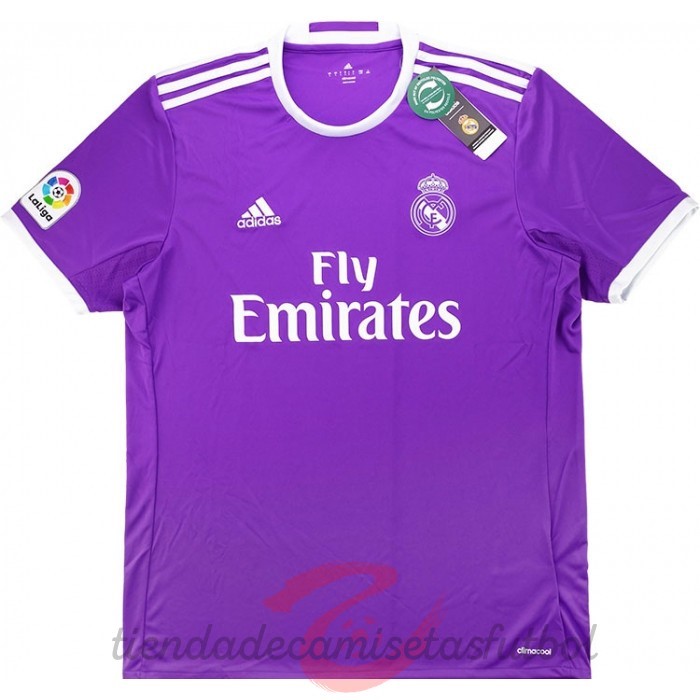 Segunda Camiseta Real Madrid Retro 2016 2017 Purpura Camisetas Originales Baratas