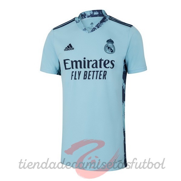 Casa Camiseta Portero Real Madrid 2020 2021 Azul Camisetas Originales Baratas