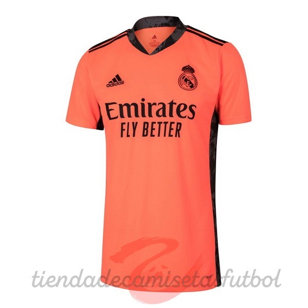 Segunda Camiseta Portero Real Madrid 2020 2021 Naranja Camisetas Originales Baratas
