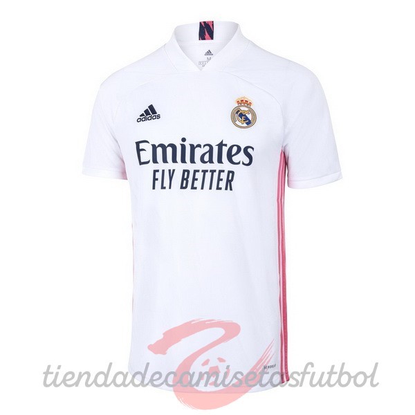 Tailandia Casa Camiseta Real Madrid 2020 2021 Blanco Camisetas Originales Baratas