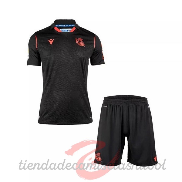 Segunda Conjunto De Niños Real Sociedad 2020 2021 Negro Camisetas Originales Baratas