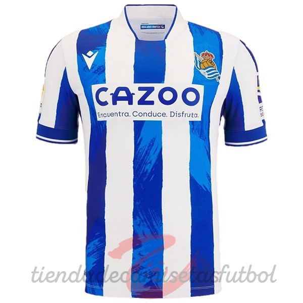 Casa Camiseta Real Sociedad 2022 2023 Azul Camisetas Originales Baratas