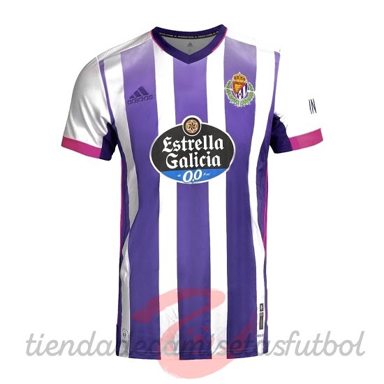 Casa Camiseta Real Valladolid 2020 2021 Blanco Purpura Camisetas Originales Baratas