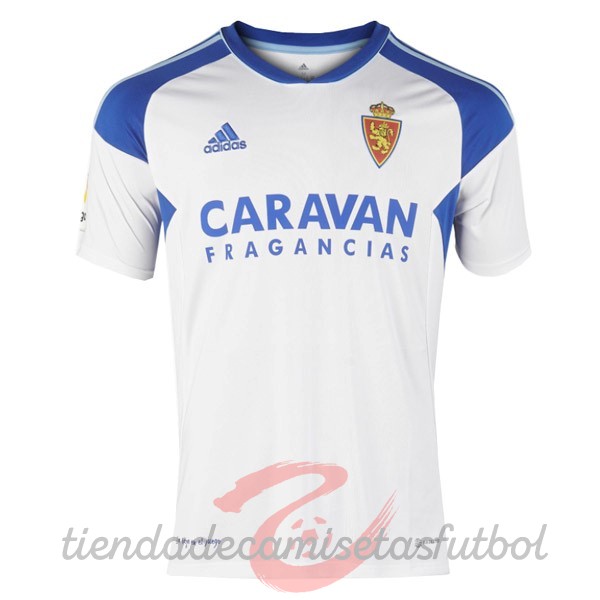 Tailandia Casa Camiseta Real Zaragoza 2022 2023 Blanco Camisetas Originales Baratas