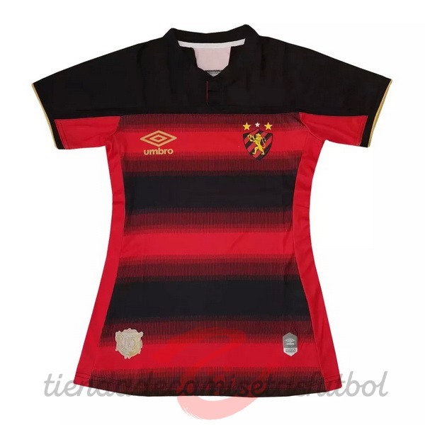 Casa Camiseta Mujer Recife 2020 2021 Rojo Negro Camisetas Originales Baratas
