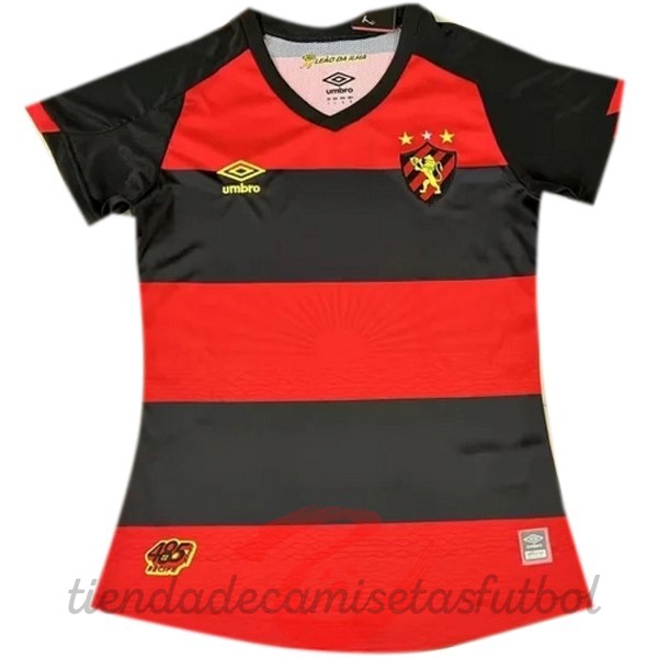 Casa Camiseta Mujer Recife 2022 2023 Rojo Negro Camisetas Originales Baratas