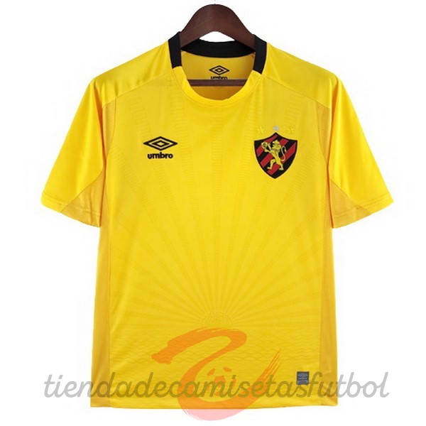 Tailandia Portero Camiseta Recife 2022 2023 Amarillo Camisetas Originales Baratas