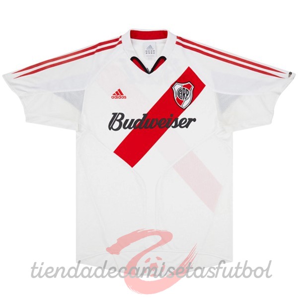 Casa Camiseta River Plate Retro 2004 2005 Blanco Camisetas Originales Baratas