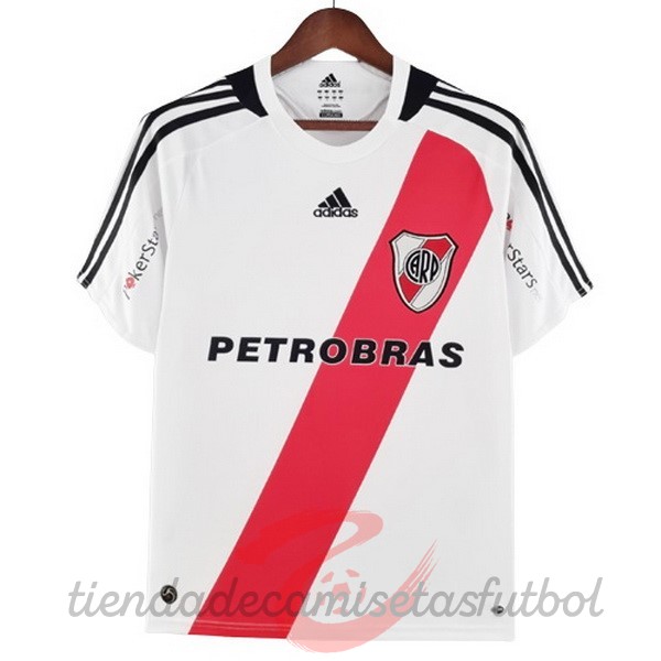 Casa Camiseta River Plate Retro 2009 2010 Blanco Camisetas Originales Baratas