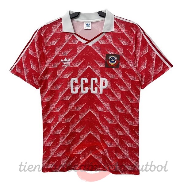 Casa Camiseta Rusia Retro 1987 1988 Rojo Camisetas Originales Baratas