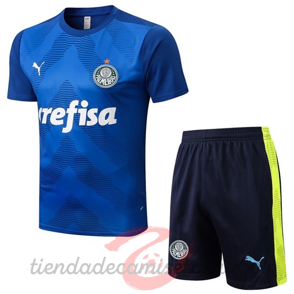 Entrenamiento Conjunto Completo Palmeiras 2022 2023 Azul Camisetas Originales Baratas