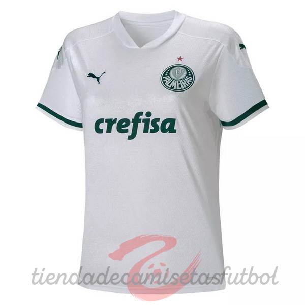 Segunda Mujer Camiseta Palmeiras 2020 2021 Blanco Camisetas Originales Baratas