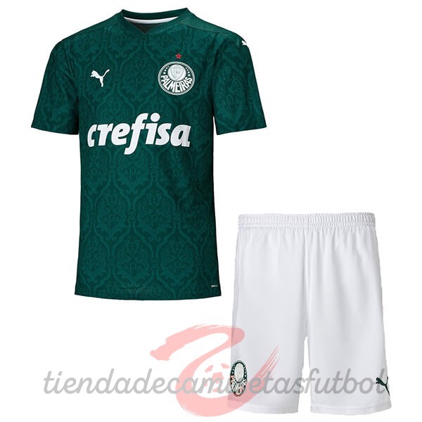 Casa Conjunto De Niños Palmeiras 2020 2021 Verde Camisetas Originales Baratas