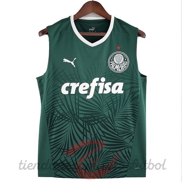 Casa Camiseta Sin Mangas Palmeiras 2022 2023 Verde Camisetas Originales Baratas