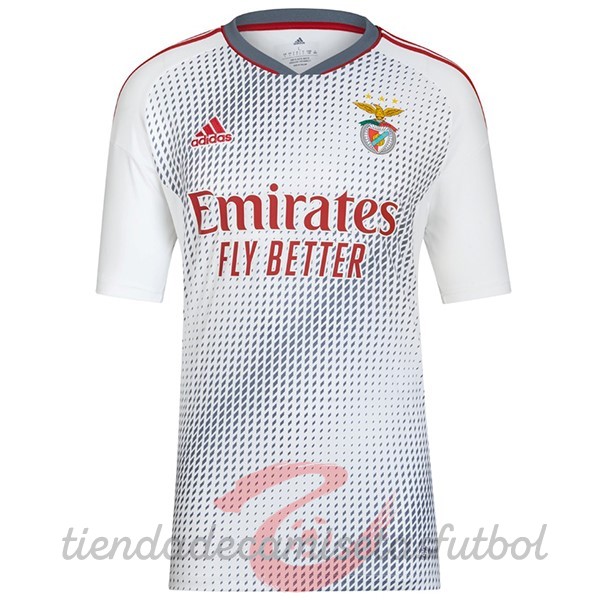 Tailandia Tercera Camiseta Benfica 2022 2023 Blanco Camisetas Originales Baratas