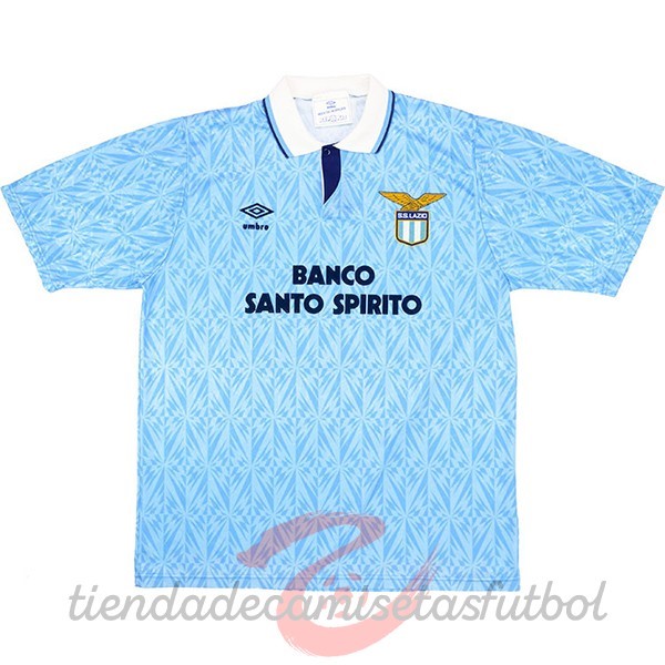 Casa Camiseta Lazio Retro 1991 1992 Azul Claro Camisetas Originales Baratas