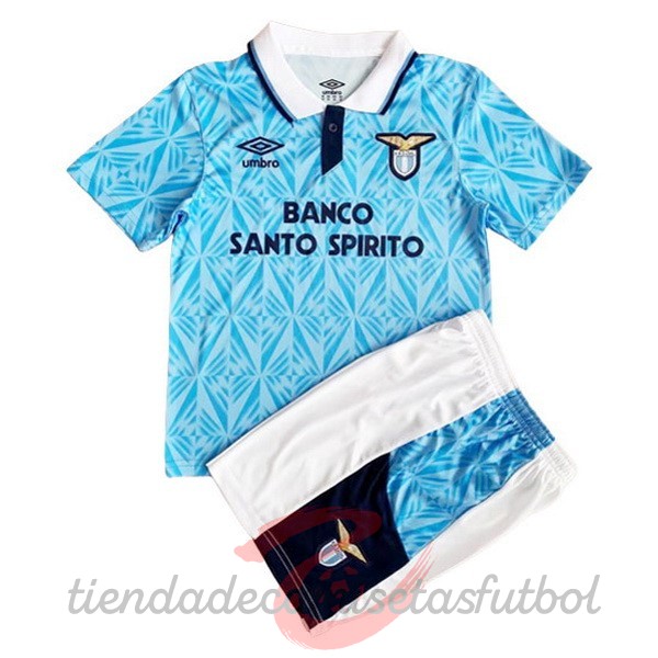 Casa Conjunto De Hombre Lazio Retro 1990 1991 Azul Claro Camisetas Originales Baratas