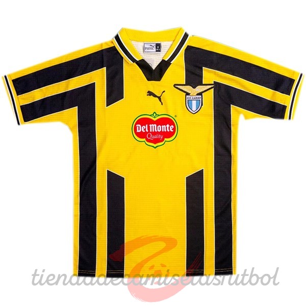 Tercera Camiseta Lazio Retro 1998 1999 Amarillo Camisetas Originales Baratas