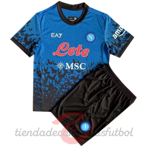 Especial Conjunto De Niños Napoli 2022 2023 Azul Camisetas Originales Baratas