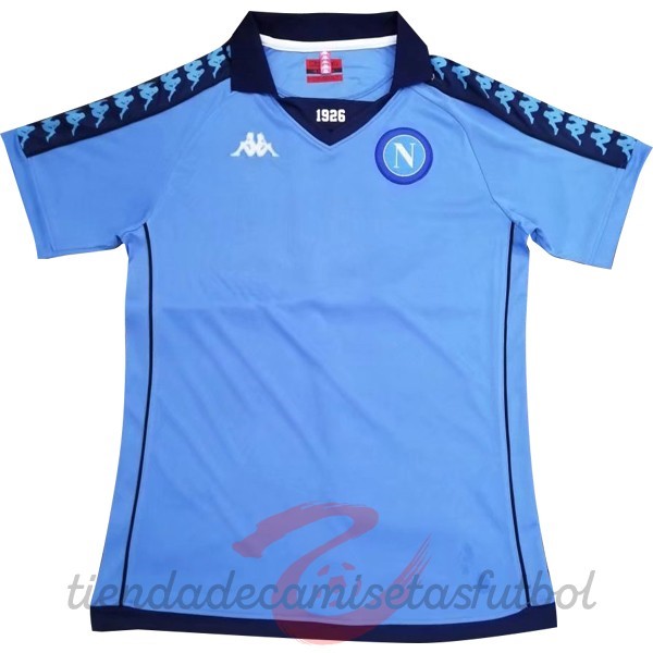 Camiseta Napoli Retro 18 19 Azul Camisetas Originales Baratas