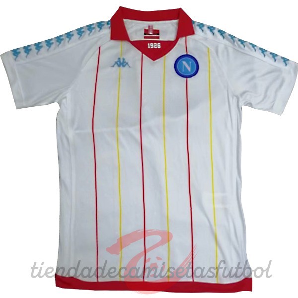 Camiseta Napoli Retro 18 19 Blanco Camisetas Originales Baratas