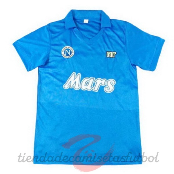 Casa Camiseta Napoli Retro 1998 1999 Azul Camisetas Originales Baratas