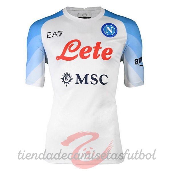 Segunda Camiseta Napoli 2022 2023 Blanco Camisetas Originales Baratas