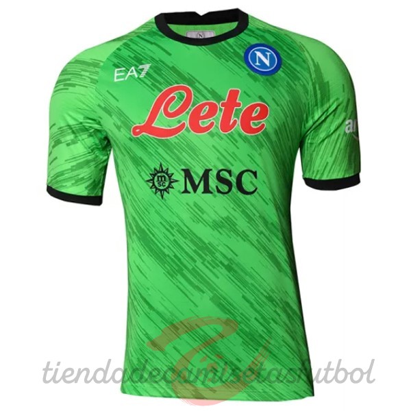 Tailandia Portero Camiseta Napoli 2022 2023 Verde Camisetas Originales Baratas