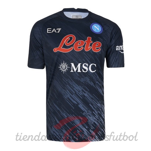 Tercera Camiseta Napoli 2022 2023 Negro Camisetas Originales Baratas