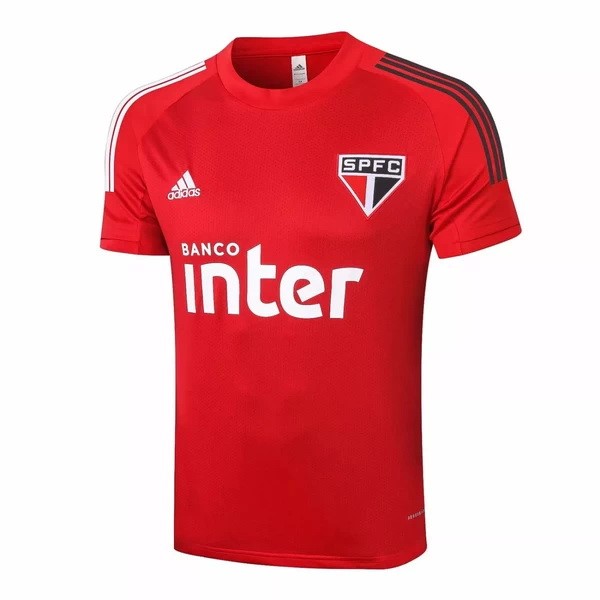 Entrenamiento São Paulo 2020 2021 Rojo Camisetas Originales Baratas