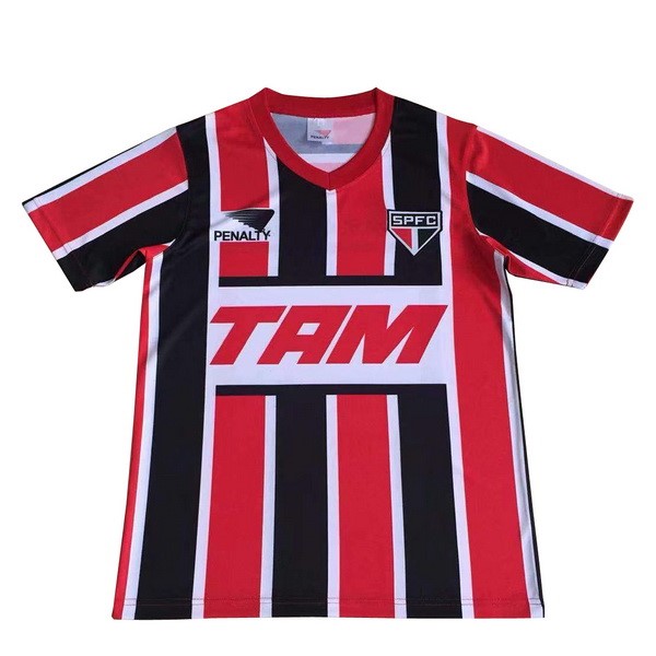Segunda Camiseta São Paulo Retro 1993 Rojo Negro Camisetas Originales Baratas