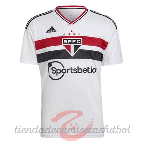 Casa Camiseta São Paulo 2022 2023 Blanco Camisetas Originales Baratas