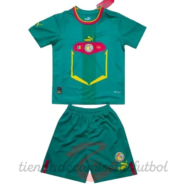 Segunda Conjunto De Niños Senegal 2022 Verde Camisetas Originales Baratas