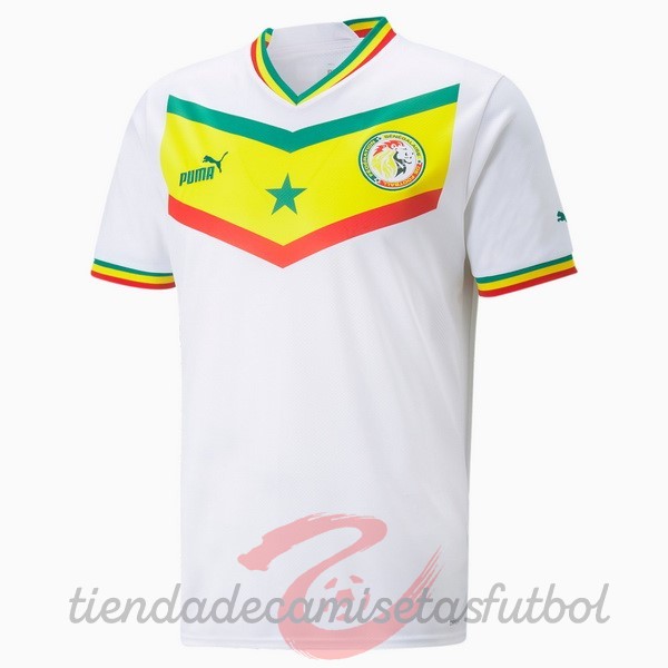 Casa Camiseta Senegal 2022 Blanco Camisetas Originales Baratas