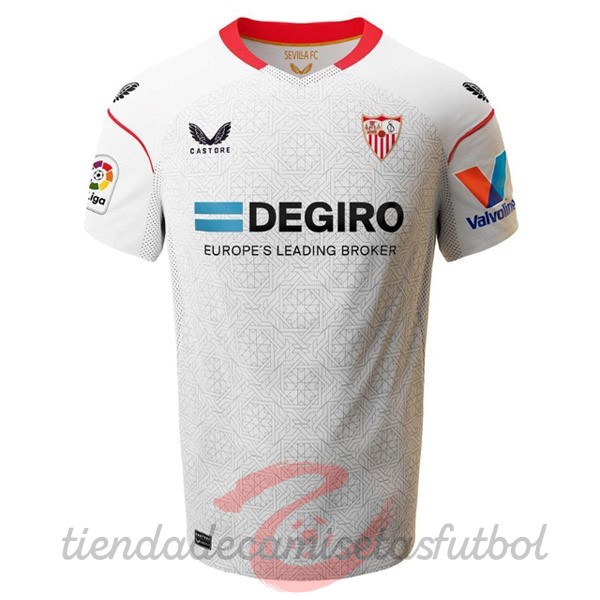 Casa Camiseta Sevilla 2022 2023 Blanco Camisetas Originales Baratas