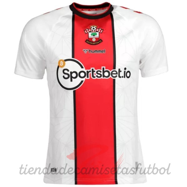 Casa Camiseta Southampton 2022 2023 Blanco Rojo Camisetas Originales Baratas