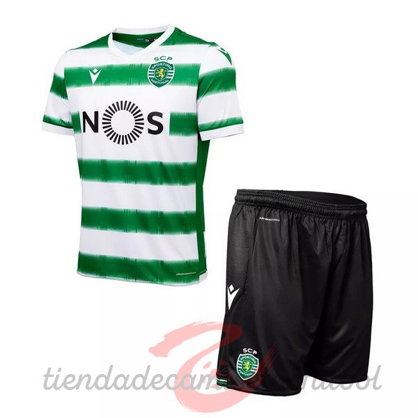 Casa Conjunto De Niños Lisboa 2020 2021 Verde Camisetas Originales Baratas