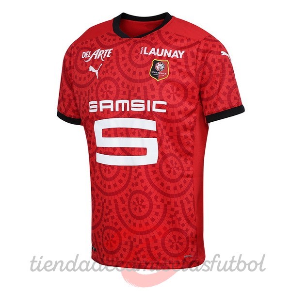 Casa Camiseta Stade Rennais 2020 2021 Negro Rojo Camisetas Originales Baratas