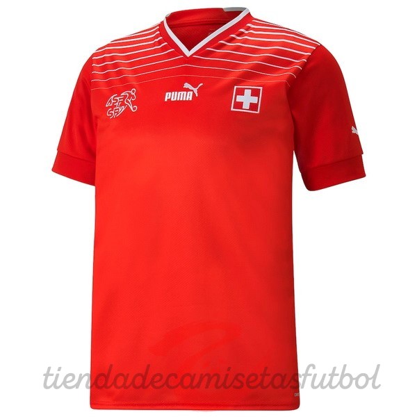 Casa Camiseta Suiza 2022 Rojo Camisetas Originales Baratas