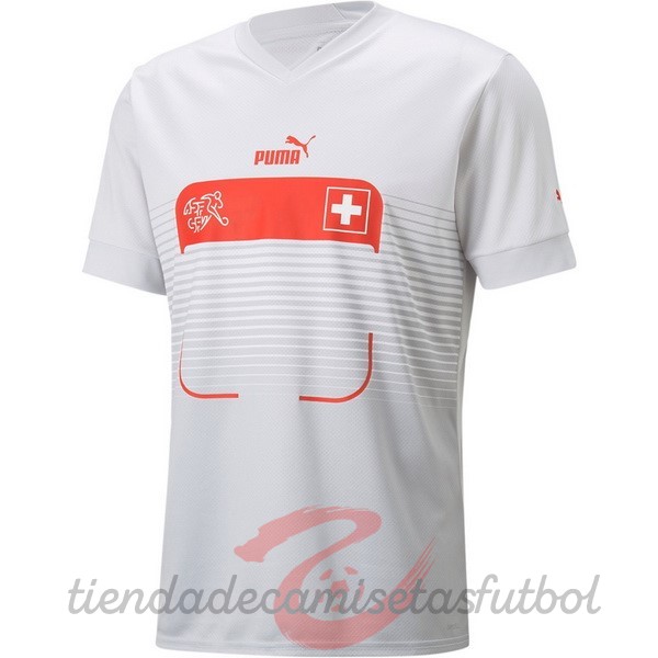 Tailandia Segunda Camiseta Suiza 2022 Blanco Camisetas Originales Baratas