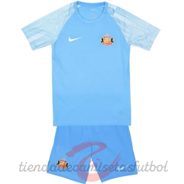 Segunda Conjunto De Niños Sunderland 2022 2023 Azul Camisetas Originales Baratas