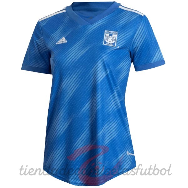 Segunda Camiseta Mujer Tigres de la UANL 2022 2023 Azul Camisetas Originales Baratas