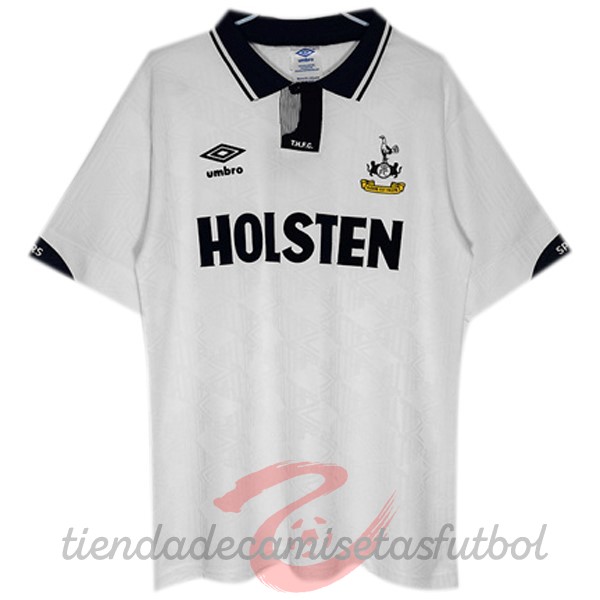 Casa Camiseta Tottenham Hotspur Retro 1991 1993 Blanco Camisetas Originales Baratas
