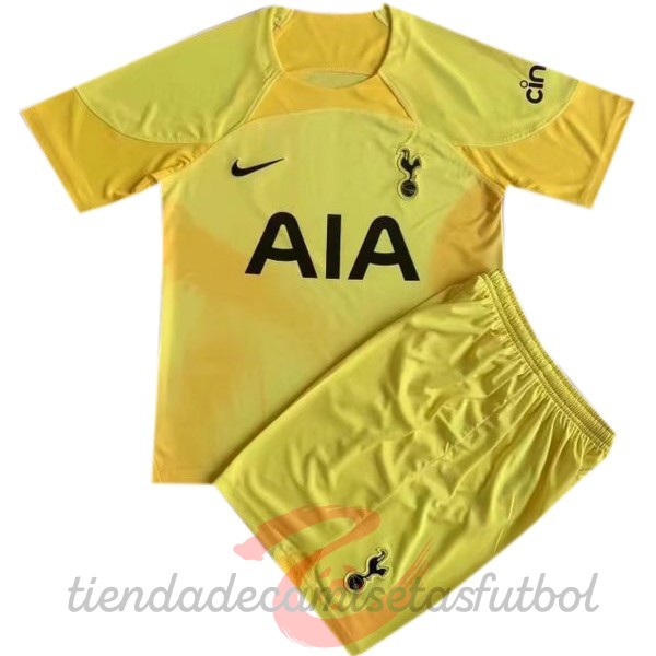 Portero Conjunto De Hombre Tottenham Hotspurl 2022 2023 Amarillo Camisetas Originales Baratas