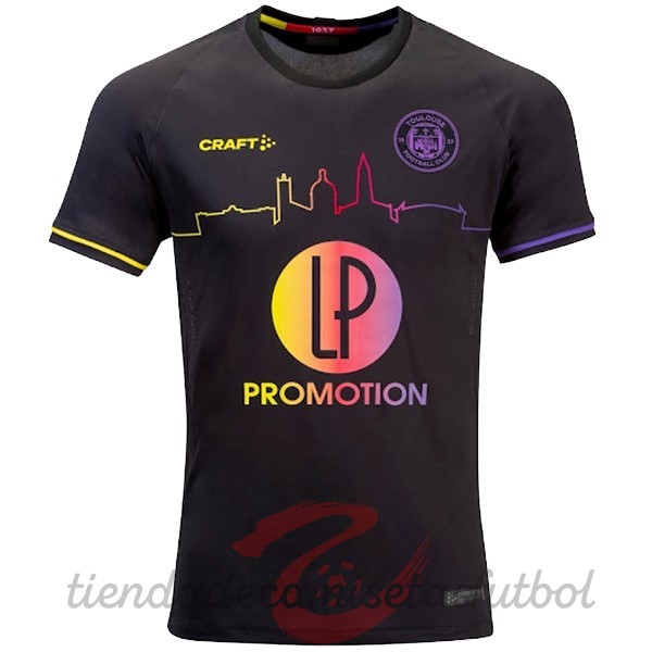 Tailandia Segunda Camiseta Toulouse 2022 2023 Negro Camisetas Originales Baratas