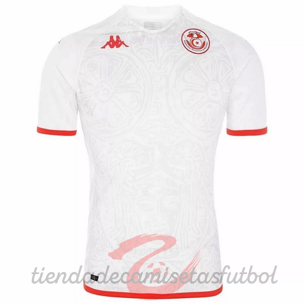 Tailandia Segunda Camiseta Túnez 2022 Blanco Camisetas Originales Baratas