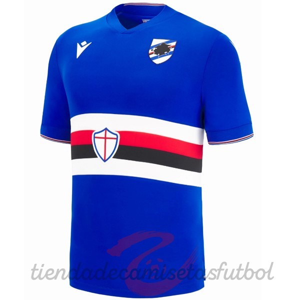 Tailandia Casa Camiseta Sampdoria 2022 2023 Azul Camisetas Originales Baratas