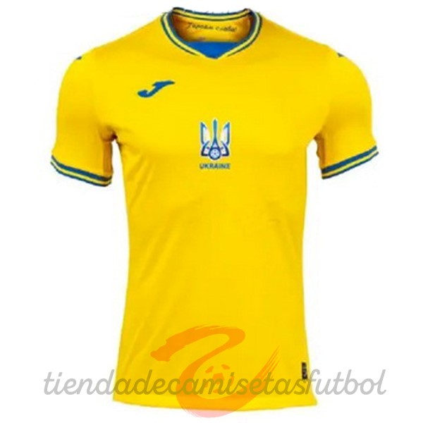 Tailandia Casa Camiseta Ucrania 2021 2022 Amarillo Camisetas Originales Baratas