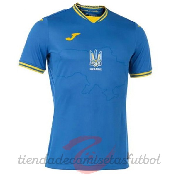 Tailandia Segunda Camiseta Ucrania 2021 2022 Azul Camisetas Originales Baratas