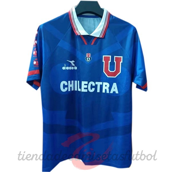 Casa Camiseta Universidad De Chile Retro 1996 Azul Camisetas Originales Baratas